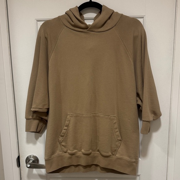 ESSENTIALS French Terry Three-Quarter Sleeve 77 Hoodie- small - Picture 3 of 9